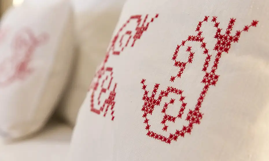 Duchessa ricamo cuscino